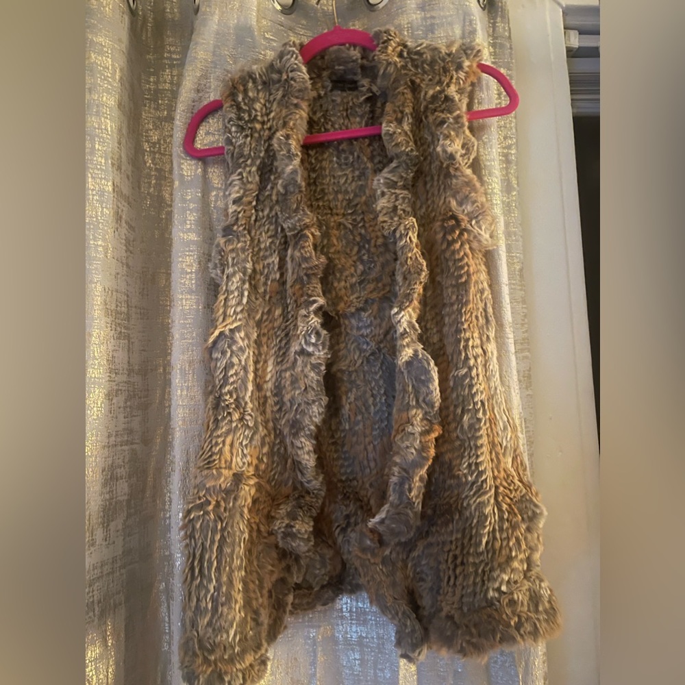 100% Rabbit Fur Vest